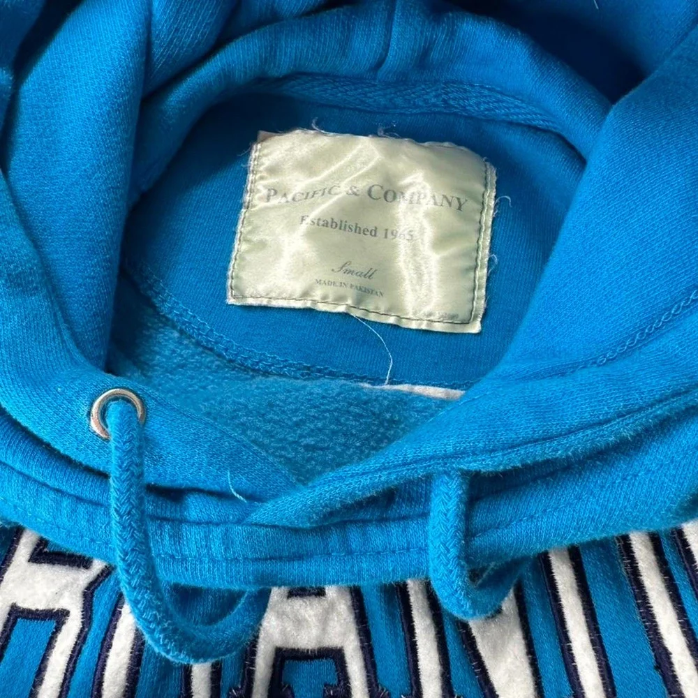 Pacific & Company Orlando Florida Hoodie Blue Embroidered Pullover Small